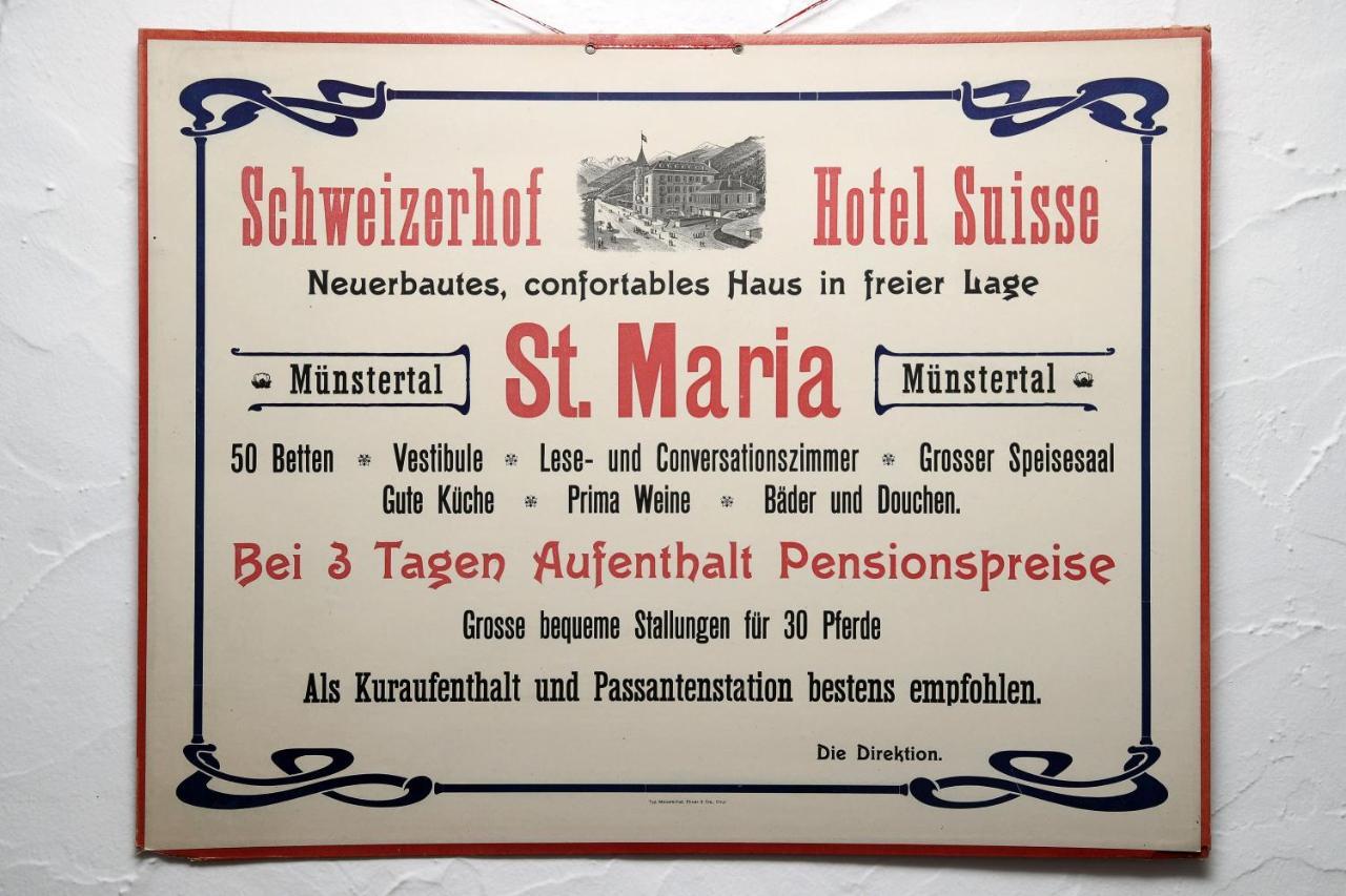 Hotel Schweizerhof Sta Maria Santa Maria Val Muestair Eksteriør bilde